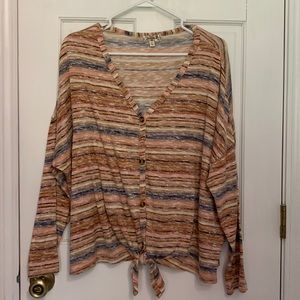 One World Plus Size 2x Women’s Top with Knot